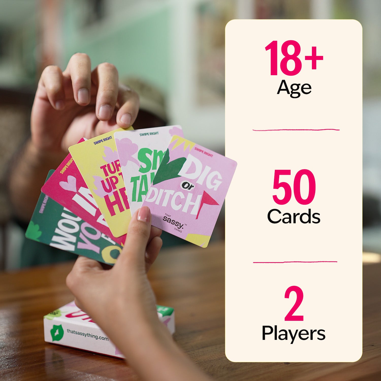 Swipe Right Card Game for Couples