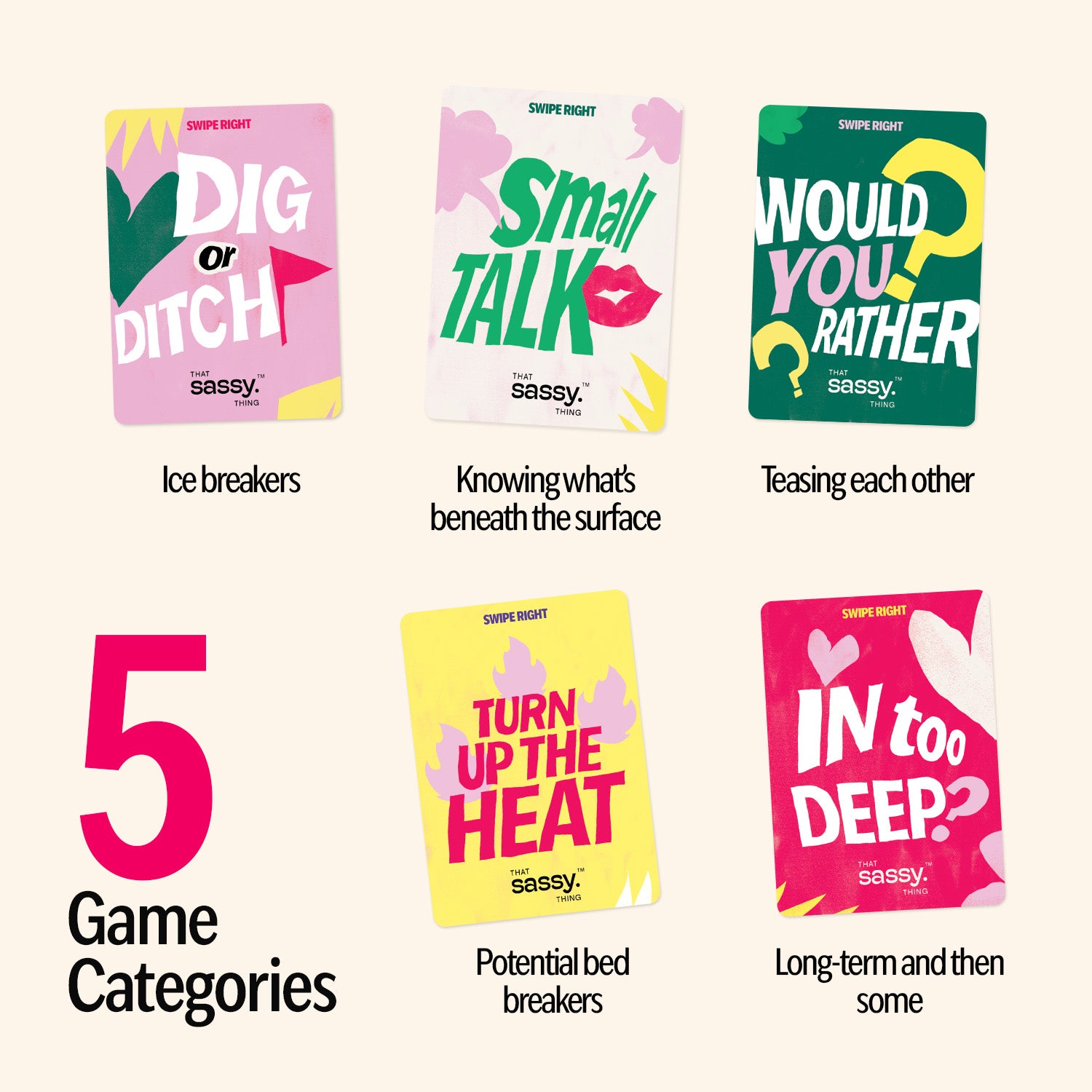Swipe Right Card Game for Couples