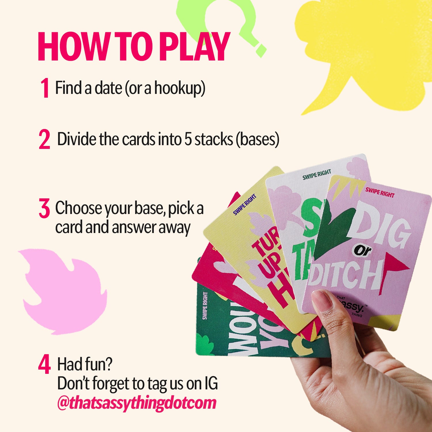 Swipe Right Card Game for Couples