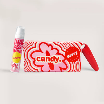 candy massager coupled with dtf personal and box