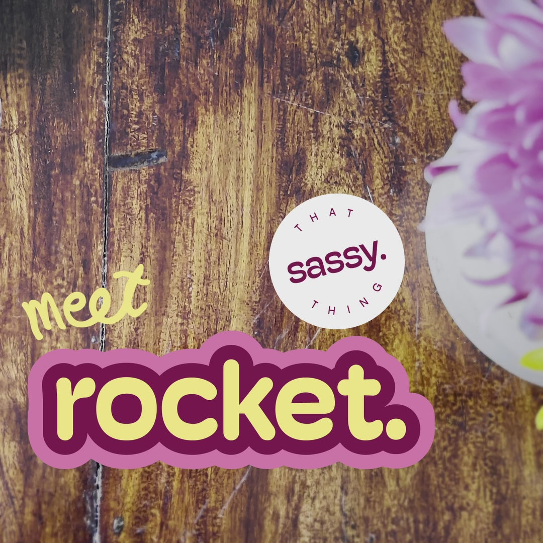 Rocket bullet massager with packaging