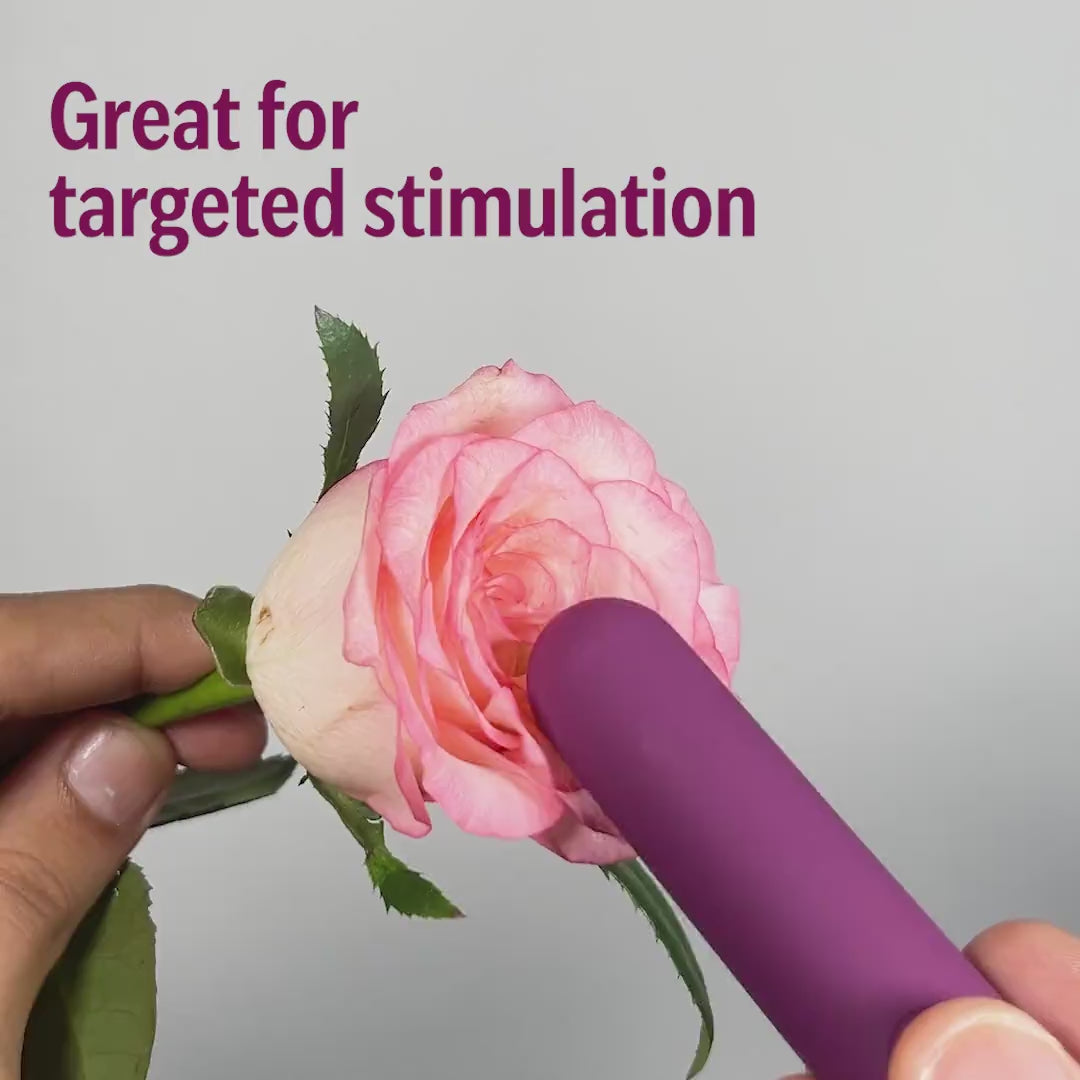 Plum bullet massager for targeted stimulation